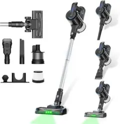 コードレス掃除機 超強力吸引 自立式設計 LEDライト付