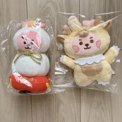 未使用！BT21＊鏡餅 ドラゴン ぬいぐるみ COOKY 2点セット