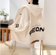 【即納白Mタグ】大きいサイズ レディース パーカー　オーバーサイズ　春 秋冬