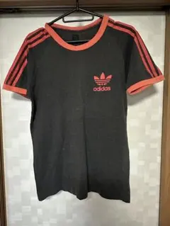 adidas Tシャツ ヴィンテージ アディダス プリントT ストリート　黒タグ