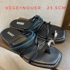 美品　VEGE×nouer 23.5cm トングサンダル　VEGE nouerのサムネイル