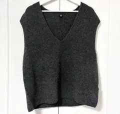 UNIQLO Vネック　ベスト　ＸＬ グレー
