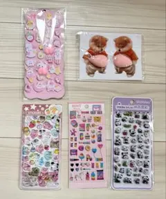 おしりシール　お腹シール　ぷにぷにシール　まとめ売り　5枚セット