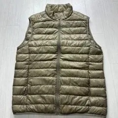 ユニクロウルトラライトダウンベストM 黄土色