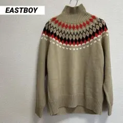 EASTBOY　イーストボーイ　ノルディック柄　タートルネックセーター　15