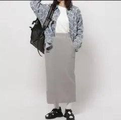 niko and...セルフカットリブスリットスカート