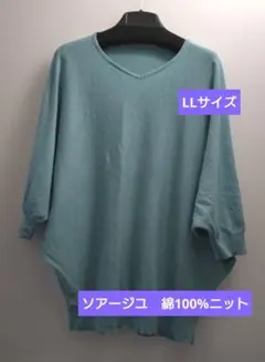 ソアージュ 希少スピン綿100%　LLサイズ ニット