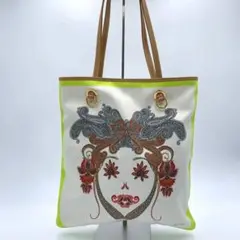 美品 エトロ トートバッグ ペイズリー柄 ピエロ レザー 肩掛け