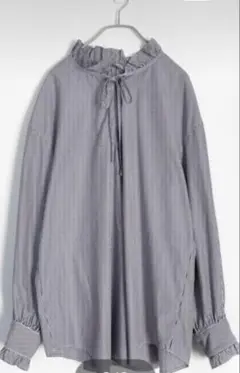 ジャーナルスタンダード ソフトストライプフリルブラウス