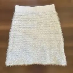 snidel シャギー ミニスカート グレー