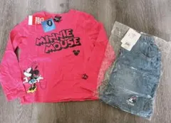 ベビードール　BABY DOLL ロングTシャツ＆デニムスカート　コーデセット