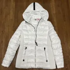 NAUTICA フード　ホワイト　ダウンジャケット