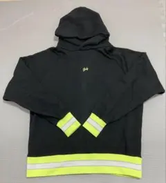 Rady フード付き黒パーカー 反射ストライプ付き