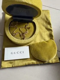現行品】GUCCI インターロッキング K18PG シェル ダイヤ ネックレス 