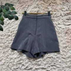 7290新品✾ミスティック✾ショートパンツ【0】グレー/ハイウエスト/綺麗め
