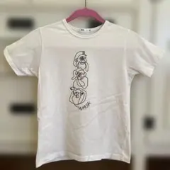 WASK キッズ Tシャツ 150cm ホワイト 三猿線プリントのサムネイル