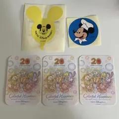 【新品・未使用・4点セット】ディズニーシー ステッカー 誕生日 ダッフィ20周年のサムネイル