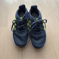 【adidas】アディダス　キッズスニーカー ネイビー/イエロー　18.0