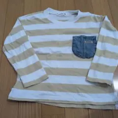 branshes キッズ 長袖カットソー ボーダー 110cm