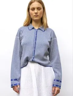 メゾンスペシャル Hem Embroidery Tie Shirt - メルカリ