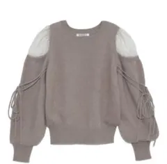 SNIDEL シースルーショルダーニット