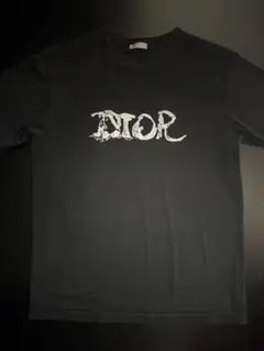 ディオール　ピーター・ドイグ ロゴ刺繍オーバーサイズシャツ　ブラック