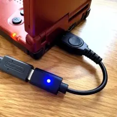 ゲームボーイアドバンスSP　USB-C 充電 変換 ケーブル　LED付