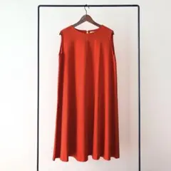 【Spick＆span 】ノースリーブ ワンピース レッドのサムネイル