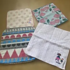 タオルハンカチ　4枚セット