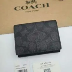 新商品　COACH　コーチ　折り財布　三つ折り財布　シグネチャー　正規品