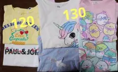 120 130女の子半袖まとめ売り