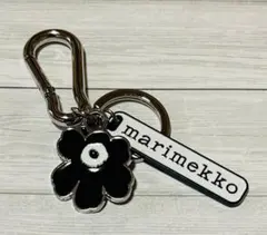 【マリメッコ】キーホルダー 新品未使用 Marimekko ウニッコ ブラック