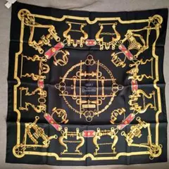 未使用⬛️エルメス スカーフ カレ90 　銜と鎖