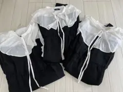 最終セール！　新品　３枚セット　10Ｌ　ワンピース　白黒　冠婚葬祭　大きいサイズ