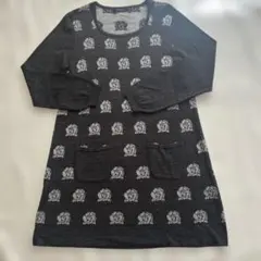 zrr様専用 INGEBORG インゲボルグ 花柄長袖ニットチュニック 11号