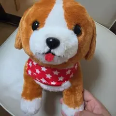 ビーグル ぬいぐるみ 赤い首輪付き アーディ君 新品未使用 ビーグル ぬいぐるみ - メルカリ
