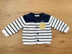 e baby ストライプカーディガン　70-80