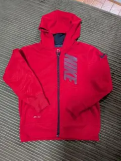 Nike 赤 ジップアップパーカー S