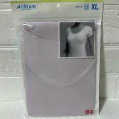 AIRism Uネック半袖Tシャツ（XL）薄紫