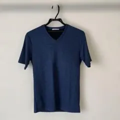 HIGH STREET ハイストリート Vネック 半袖Tシャツ ネイビー Mのサムネイル