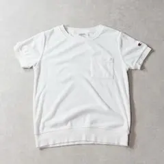 チャンピオン Champion パイル地 ポケットTシャツ M ホワイト 白