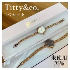 【未使用】titty&Co.　非売品 ノベルティ腕時計　2色セット