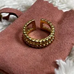 【美品】PHILIPPE AUDIBERT ABOTT リング　二重　１３号　金