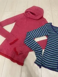 ⑦jouetie ボーダーニット 美品×2点