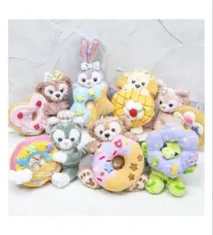 ダッフィー＆フレンズのフィルド・ウィズ・ジョイ　　ぬいぐるみバッチ　7体セット