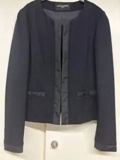 UNITED ARROWS ノーカラージャケット ネイビー /セレモニー