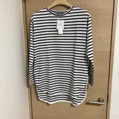 coca ボーダー　ロングTシャツ　Lサイズ