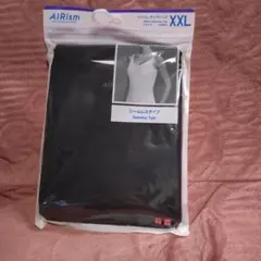 AIRism シームレスタイプ タンクトップXXL ブラック