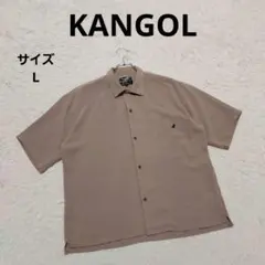KANGOL 別注 リラックスオープンカラーシャツ L ブラウン系 カジュアルのサムネイル