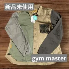 新品未使用 gym masterバイカラー長袖シャツ 胸ポケット定価¥7590のサムネイル